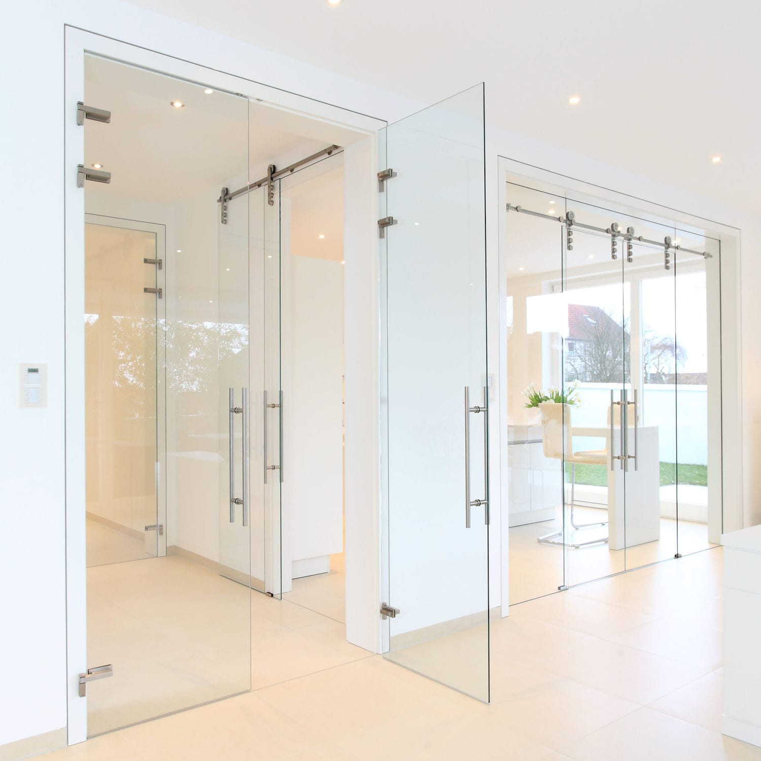 Manillón para puerta de cristal - METRO - MWE Edelstahlmanufaktur