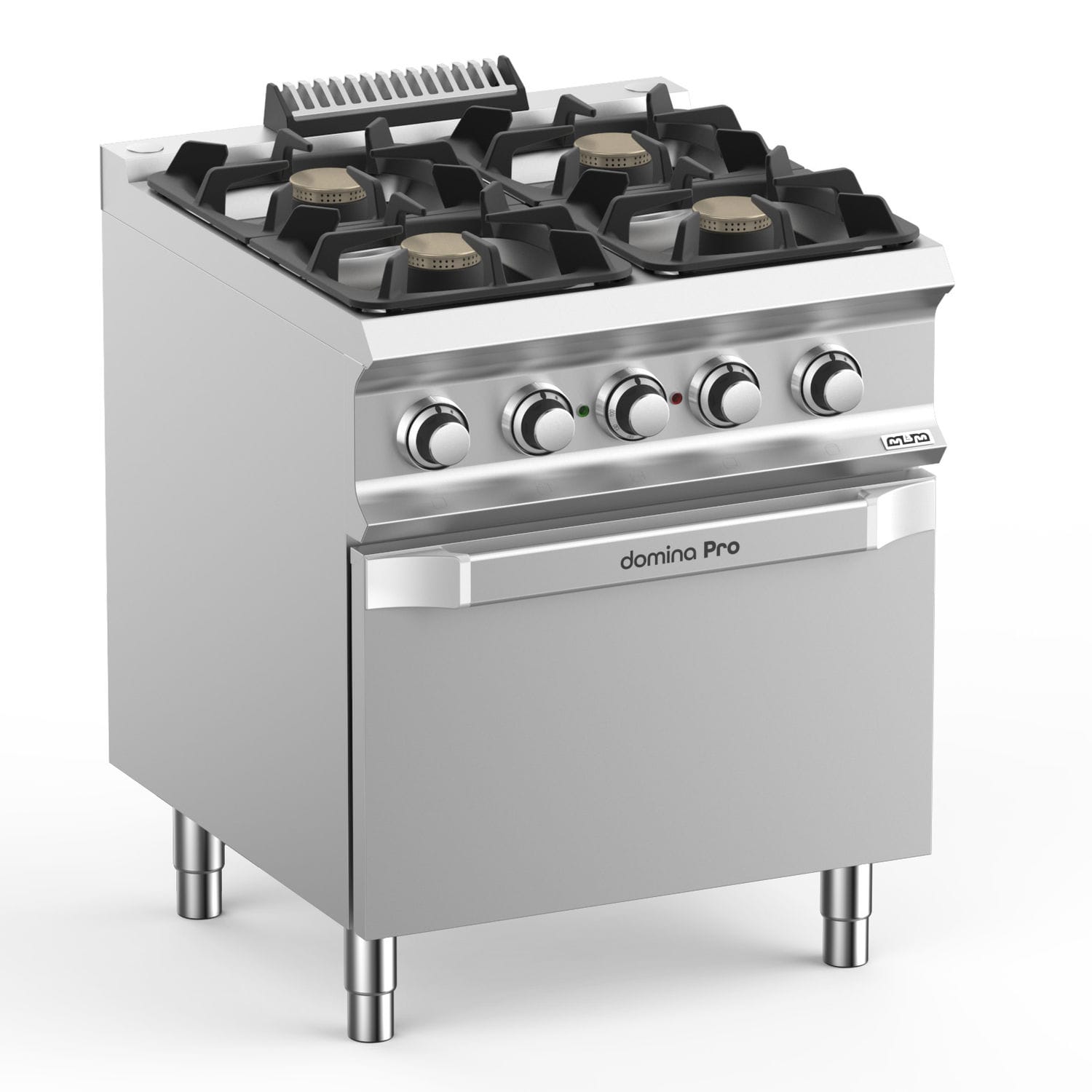 Cocina con horno de gas - FB77FEXL - mbm - profesional / 1 horno / 4 fuegos