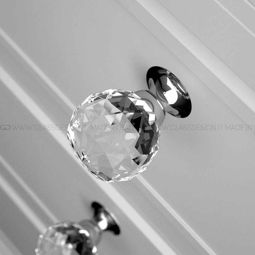 Perilla para mueble clásica Geo GLASS DESIGN Srl de latón / de