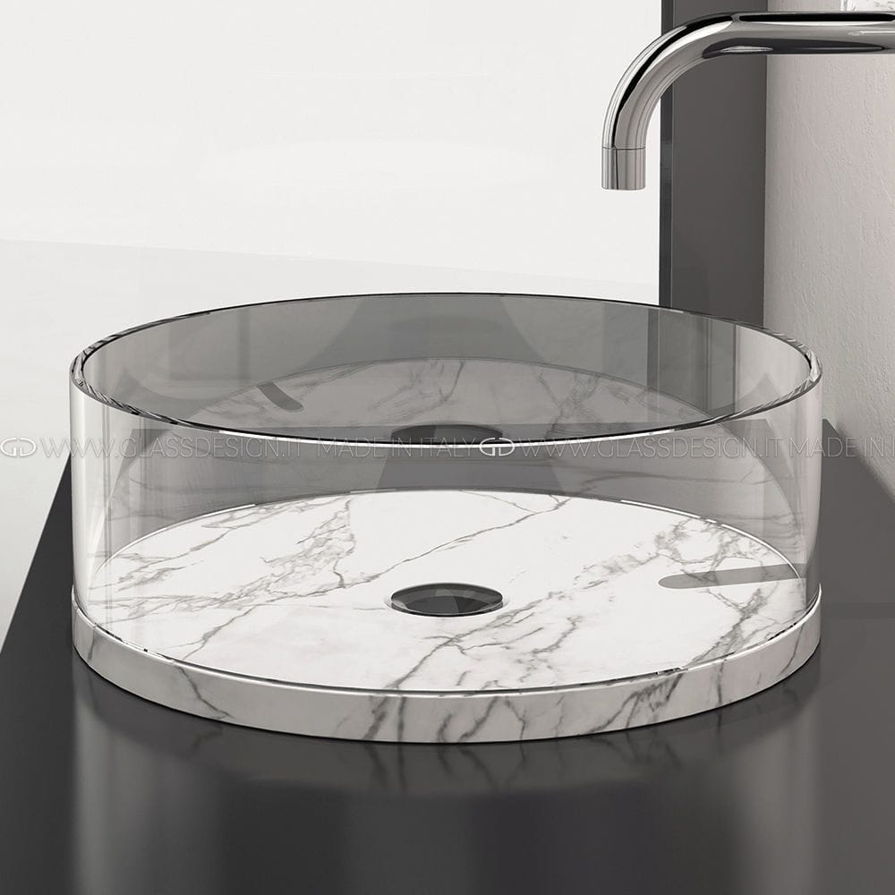 Lavabo sobre mueble Xtreme Small GLASS DESIGN Srl de mármol / de