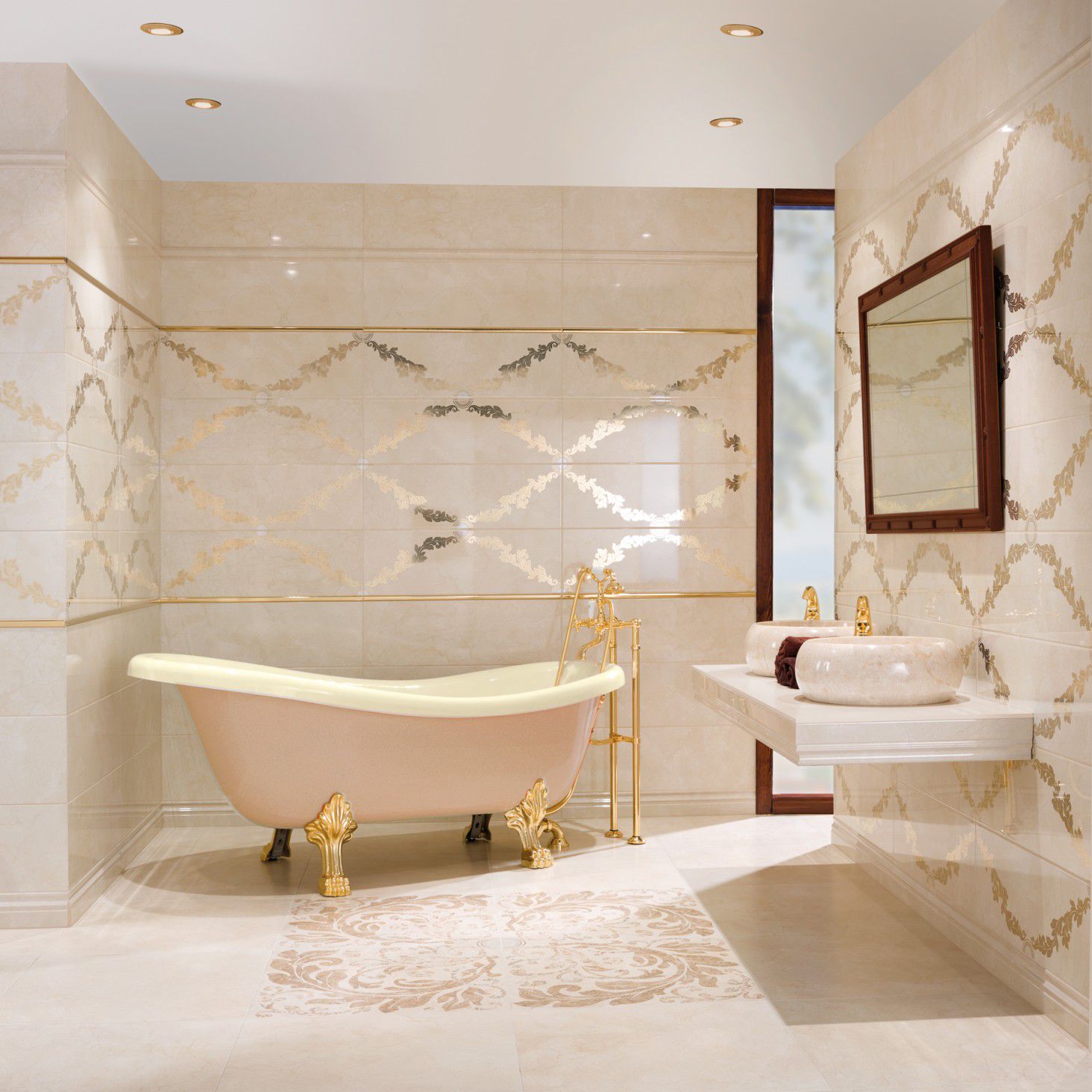 Baldosa de interior - COSMOPOLITAN MARFIL - DUNE - de pared / de