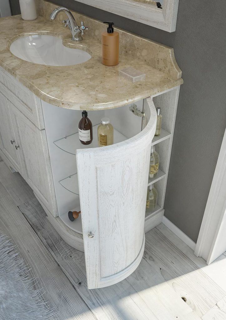 Mueble de lavabo suspendido - RETRÒ R215 - LEGNOBAGNO - de madera