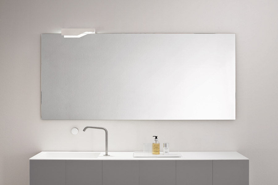 Espejo para baño de pared - BASIC - MAKRO - contemporáneo / rectangular