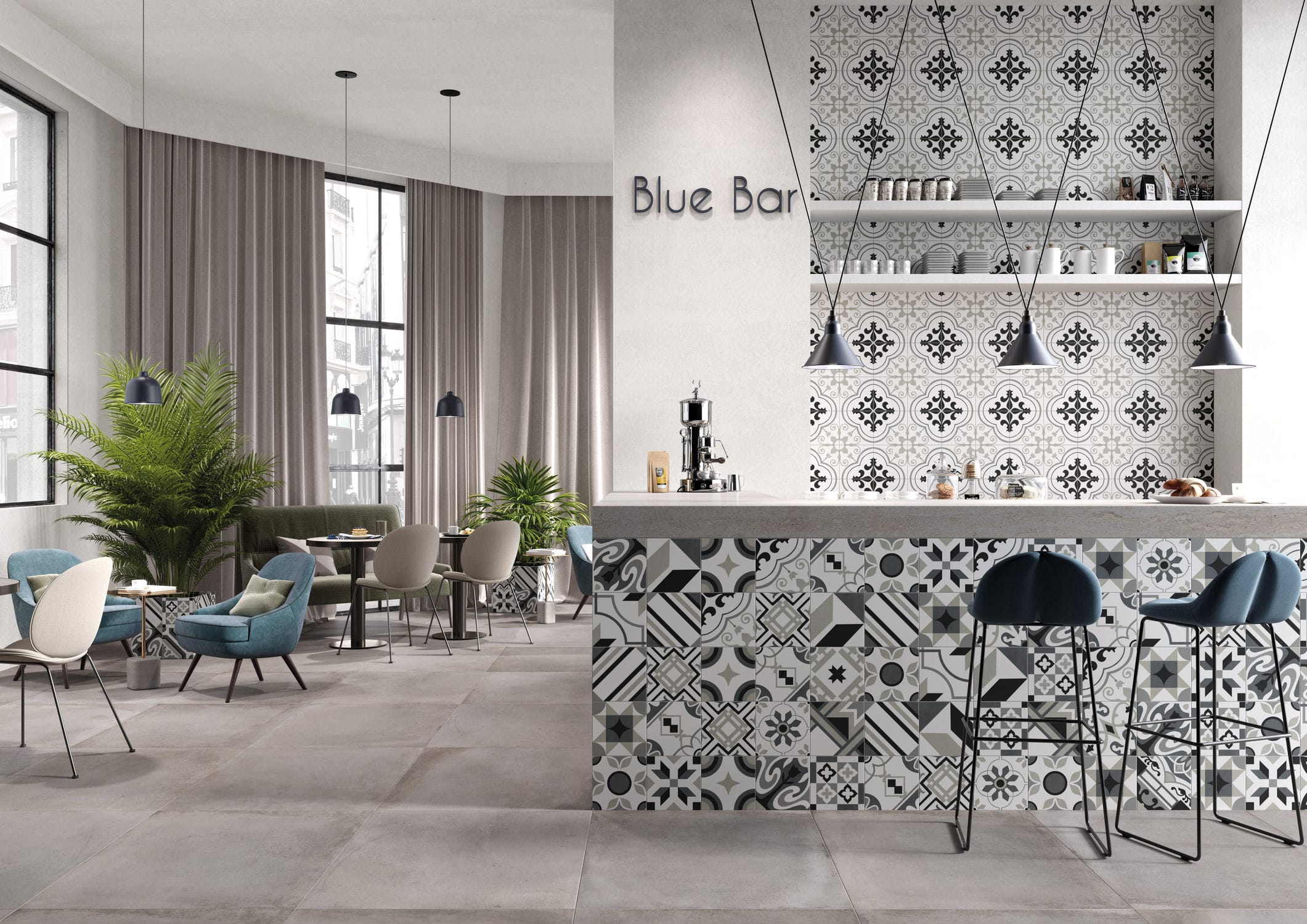 Baldosa de interior - SWING : NIGHT & DAY - Ceramica Rondine - de pared