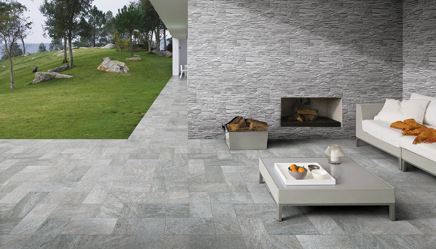 Adoquín de gres porcelánico / de exterior / de interior