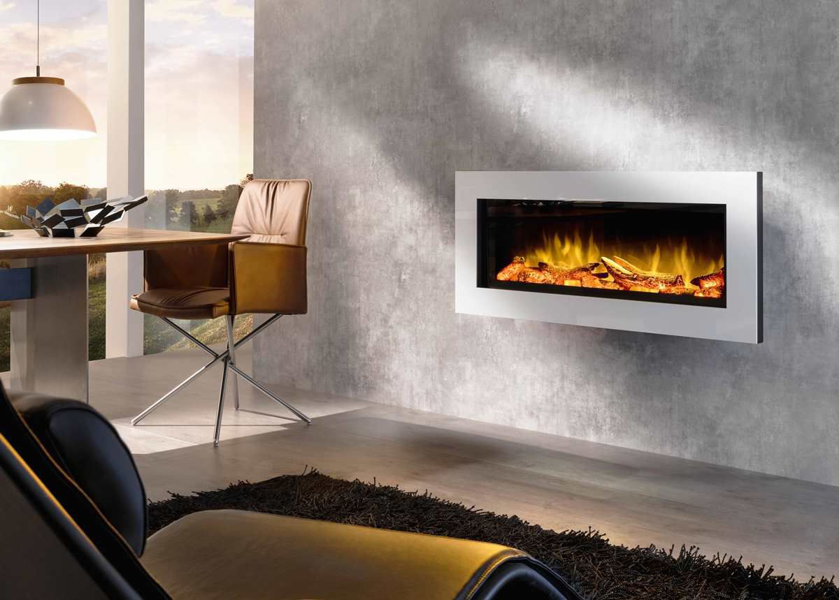 Chimenea eléctrica - FEEL THE FLAME NO. 1 - Wodtke GmbH - contemporánea