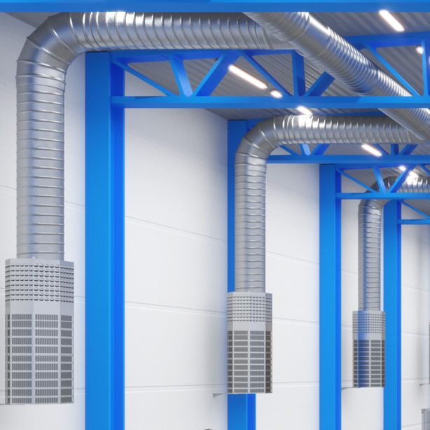 Difusor de aire por desplazamiento empotrable - BOC - SWEGON - de libre