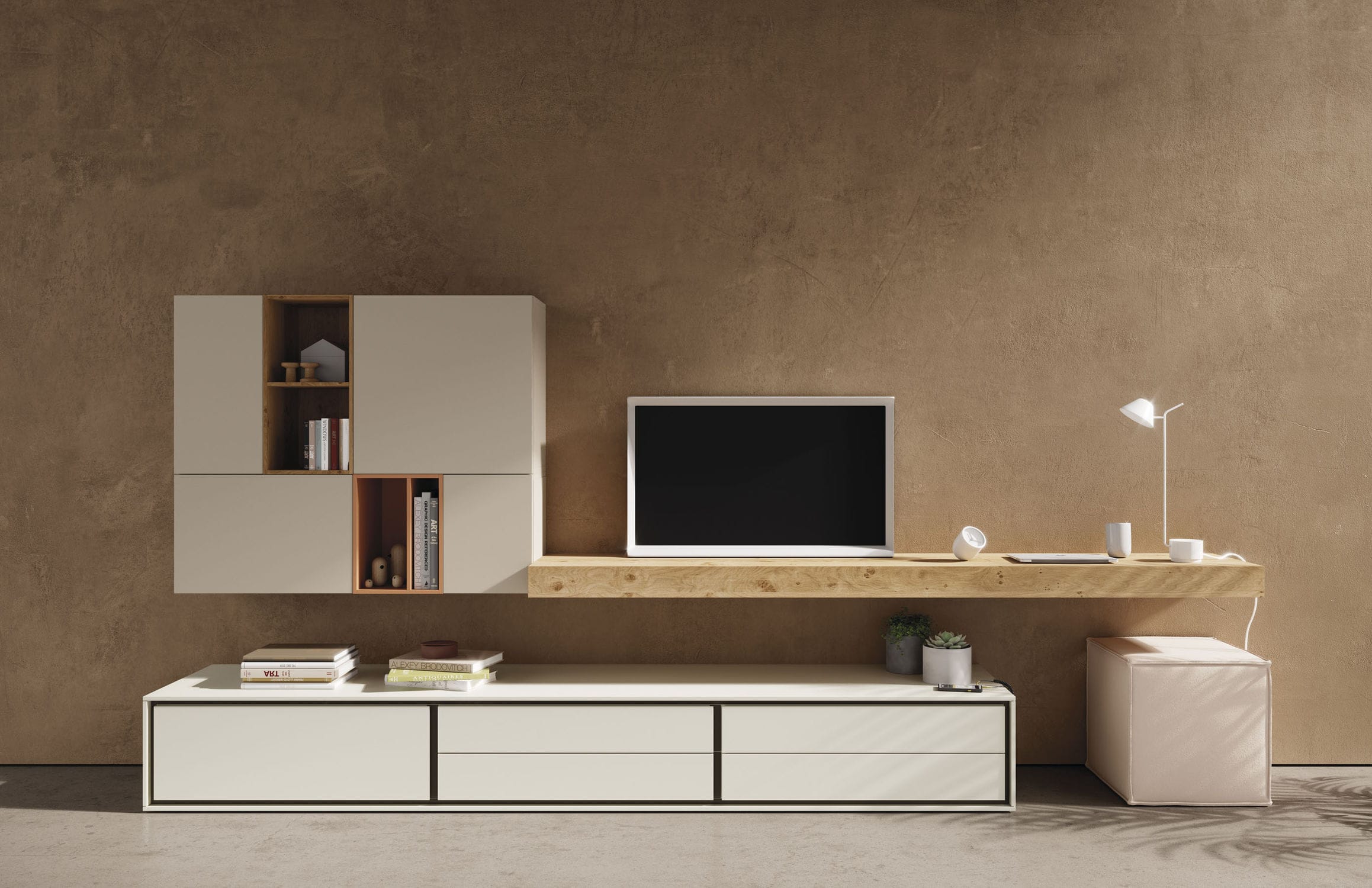 Mueble TV contemporáneo BOOK 01 VIVE MUEBLES VERGE S.L. de