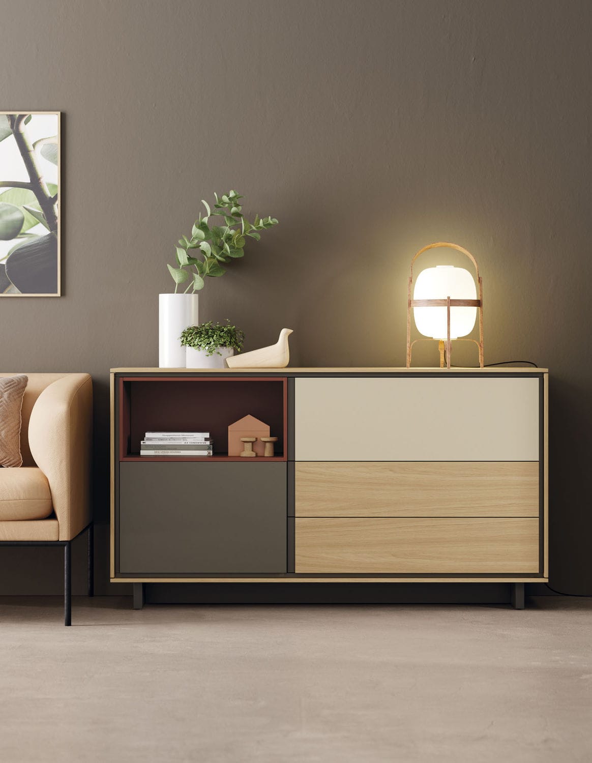 Aparador contemporáneo BOOK 11 VIVE MUEBLES VERGE S.L. de