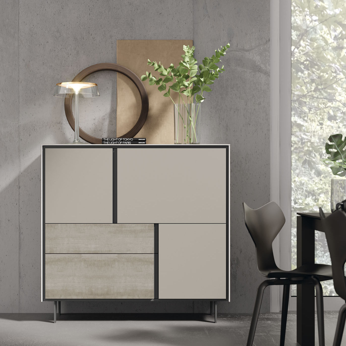 Aparador contemporáneo - BOOK 26 - VIVE - MUEBLES VERGE S.L. - de