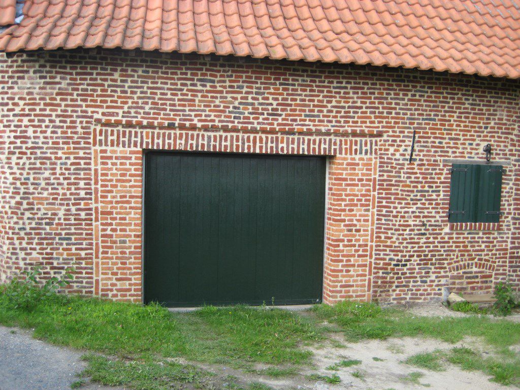 Puerta de garaje basculante - SMF Services - acero inoxidable / de