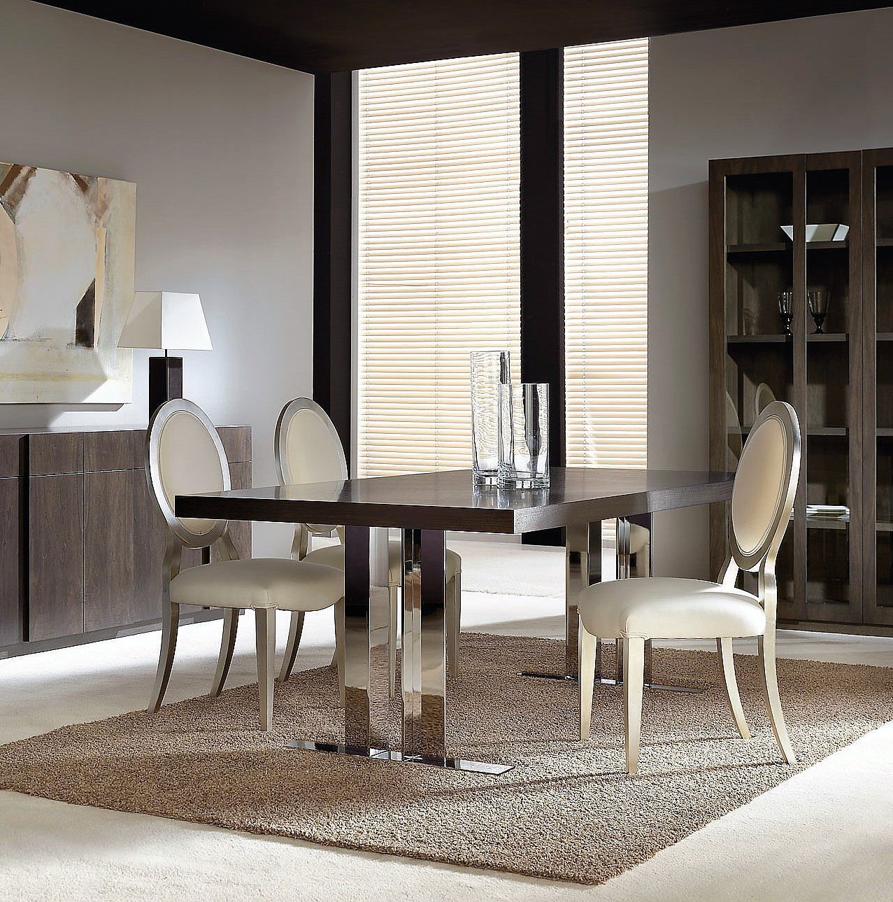 Mesa de comedor contemporánea - T-810 - ArtesMoble - de nogal / con