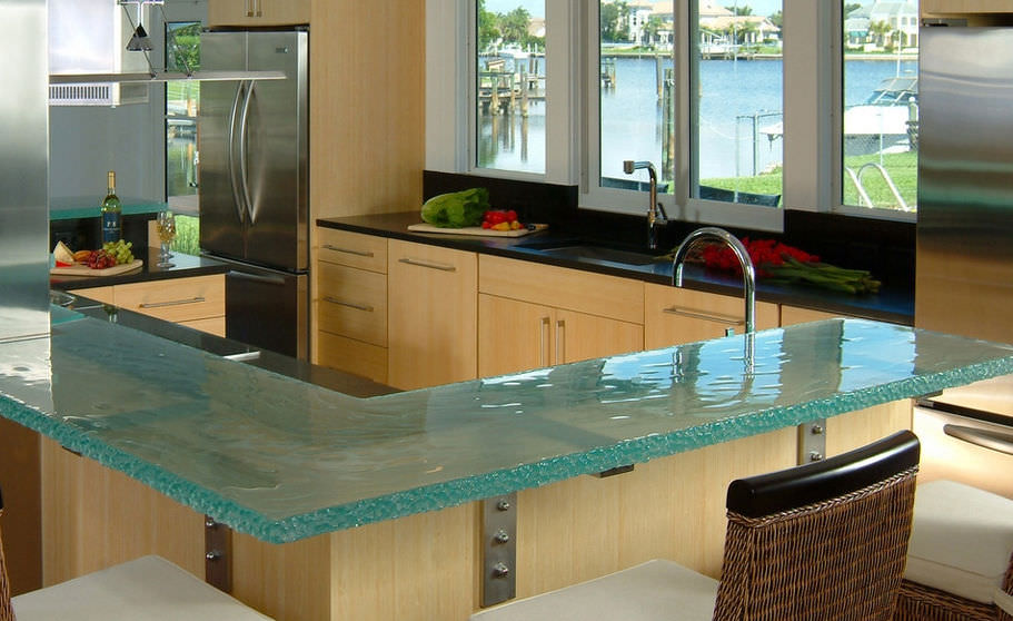 Encimera de vidrio - VERO BEACH - ThinkGlass - para cocina