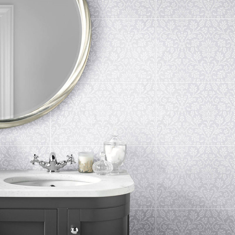 Baldosa de interior ANNECY POWDER GREY DESIGN British Ceramic