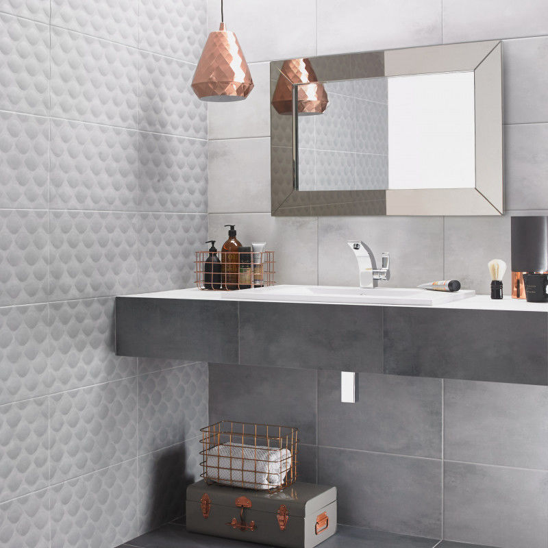 Baldosa de interior VERSATILE BIG LIGHT GREY British Ceramic Tile