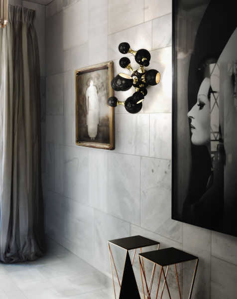 Aplique de diseño original - ATOMIC - DelightFULL - de latón / de acero