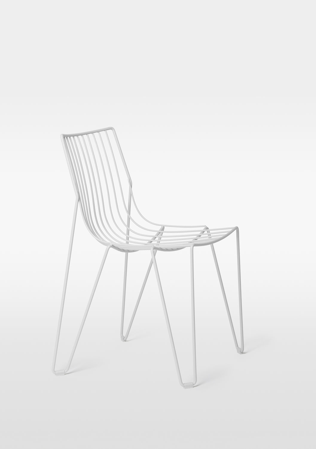 Silla de jardín contemporánea - TIO - Massproductions - apilable / de