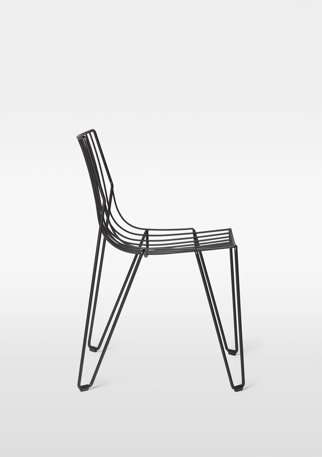 Silla de jardín contemporánea - TIO - Massproductions - apilable / de