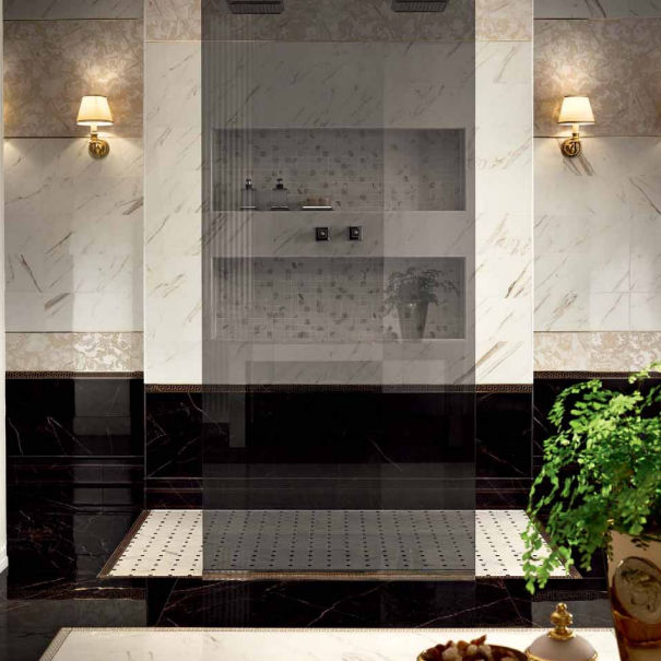 Baldosa de interior - MARBLE - Versace Ceramics - de pared / de suelo