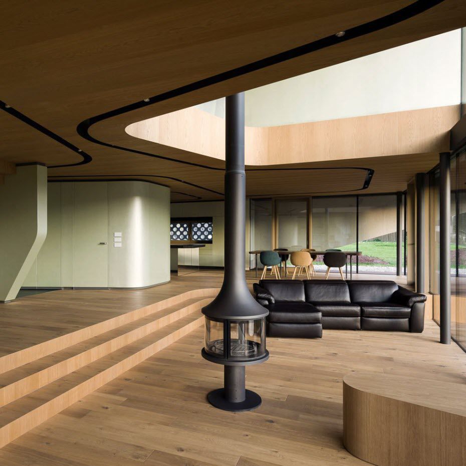 Chimenea de leña - LEA 998 - JC BORDELET - contemporánea / hogar