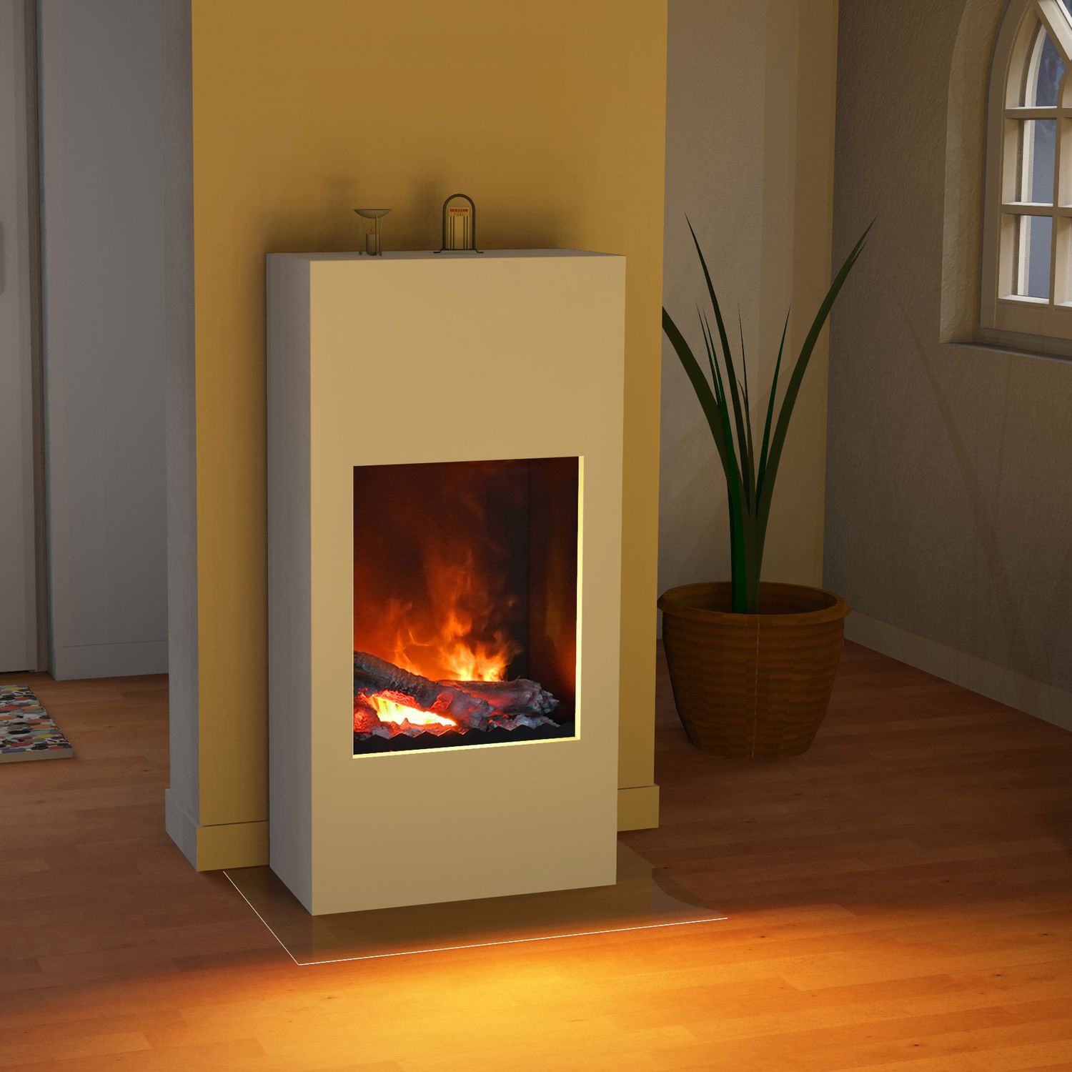 Estufa eléctrica - BERGAMO SIMPLICO - muenkel design - de aluminio