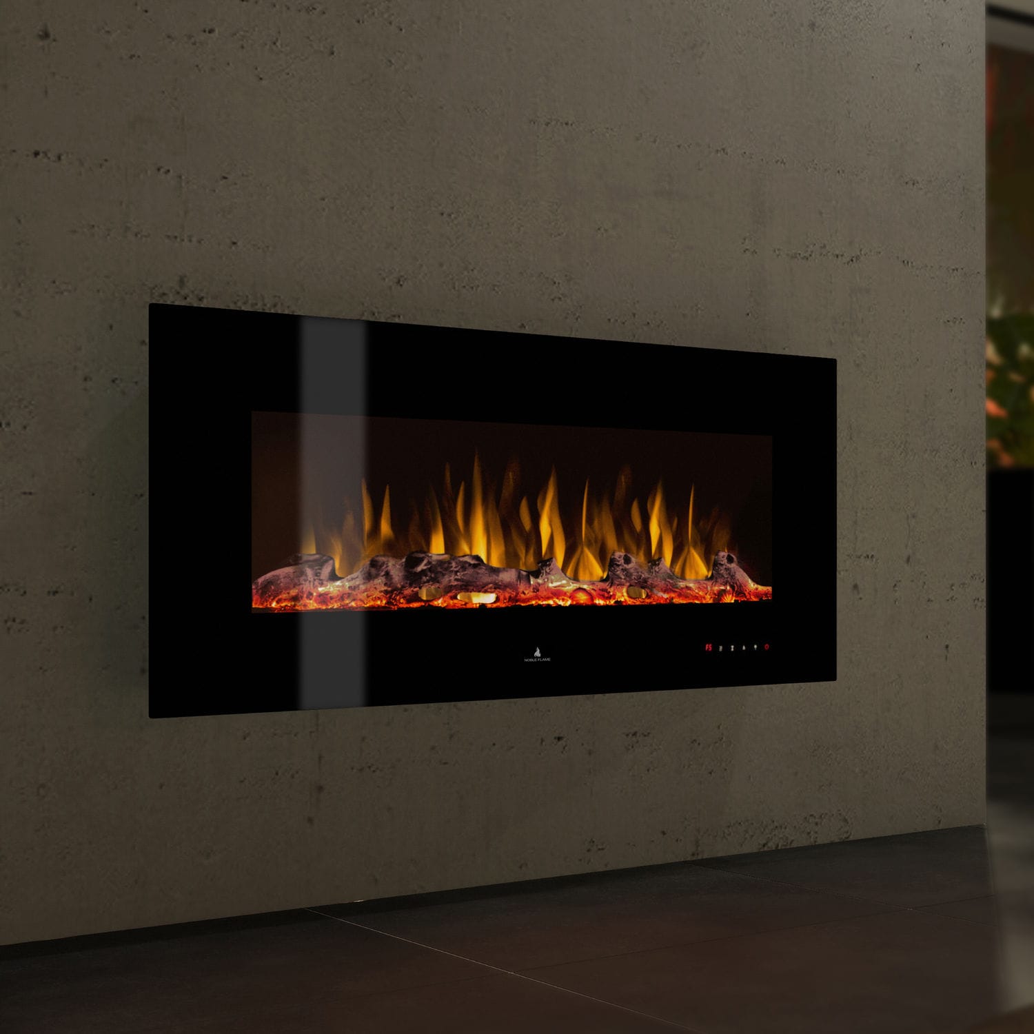 Chimenea eléctrica - NOBLE FLAME VEGAS SCHWARZ - muenkel design