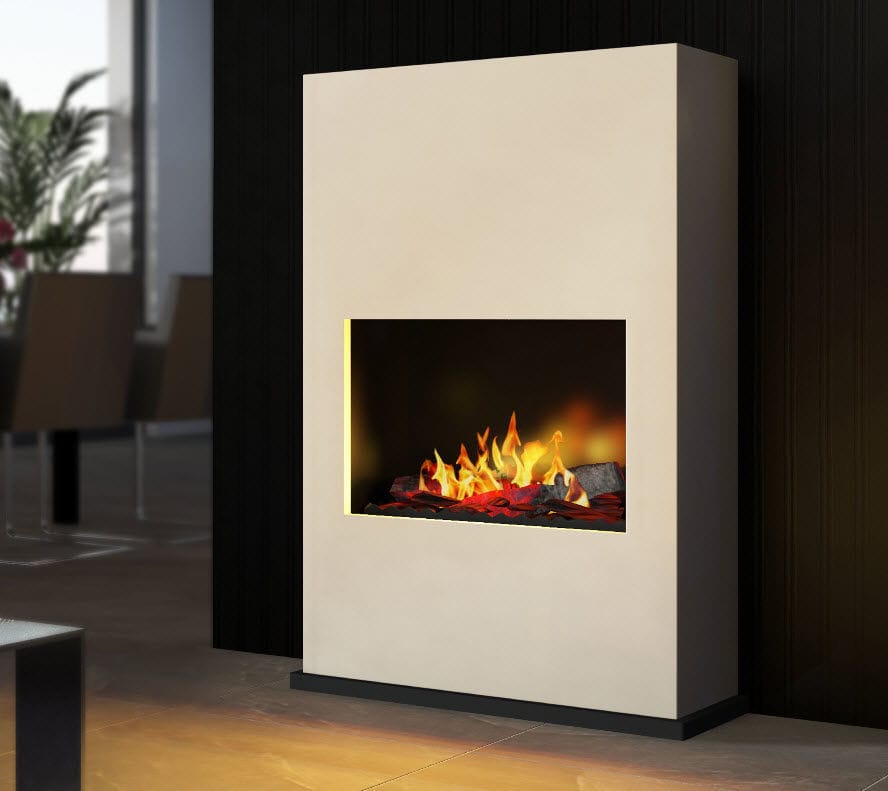 Chimenea eléctrica - BERGAMO TORRETTA - muenkel design - contemporánea