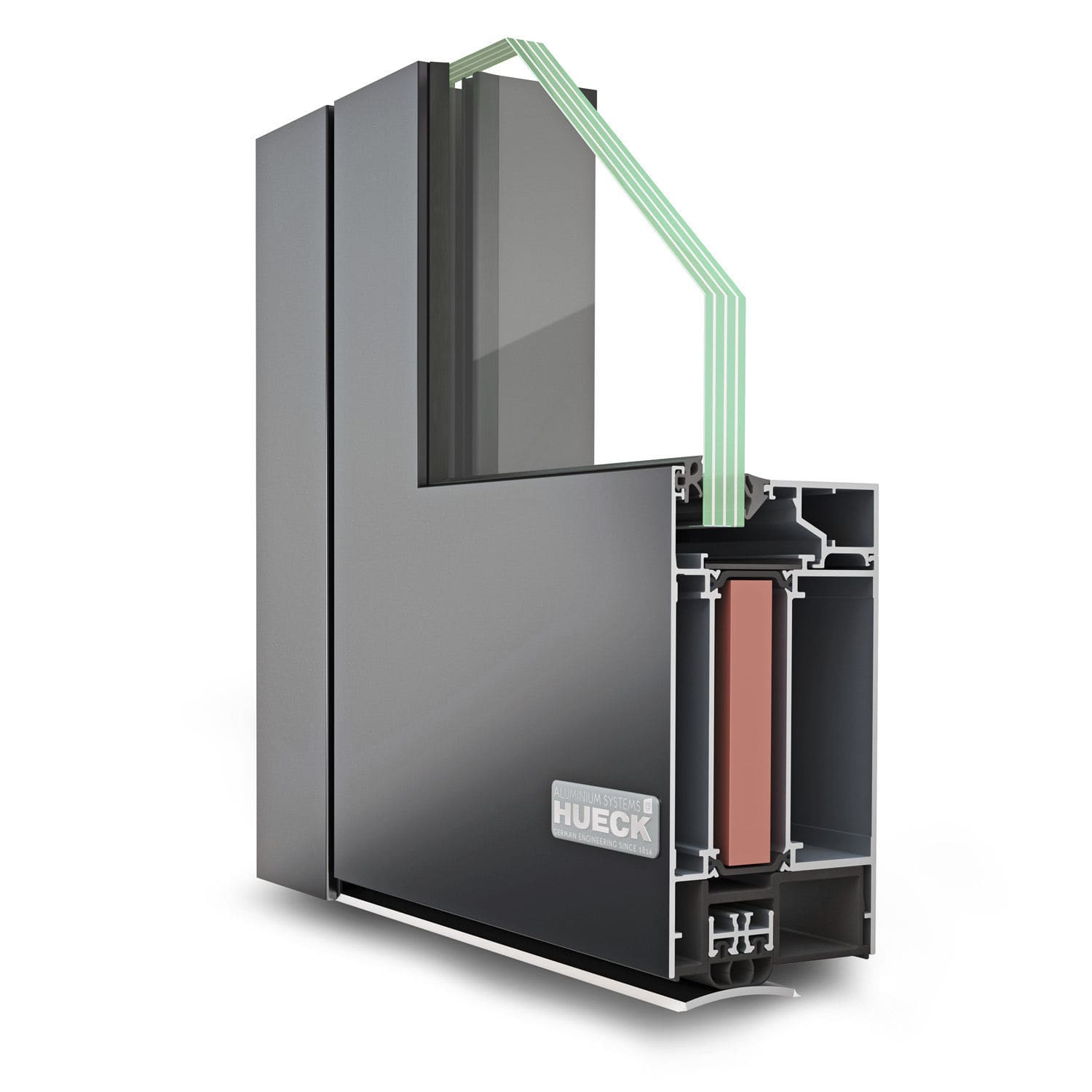 Perfil para puerta de aluminio LAVA 7730 Hueck System GmbH & Co. KG antiincendios Perfil para puerta de aluminio LAVA 7730 Hueck System GmbH & Co. KG antiincendios