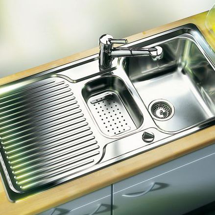 Fregadero de 2 cubetas - CLASSIC 6 S - BLANCO GmbH + Co KG - de acero