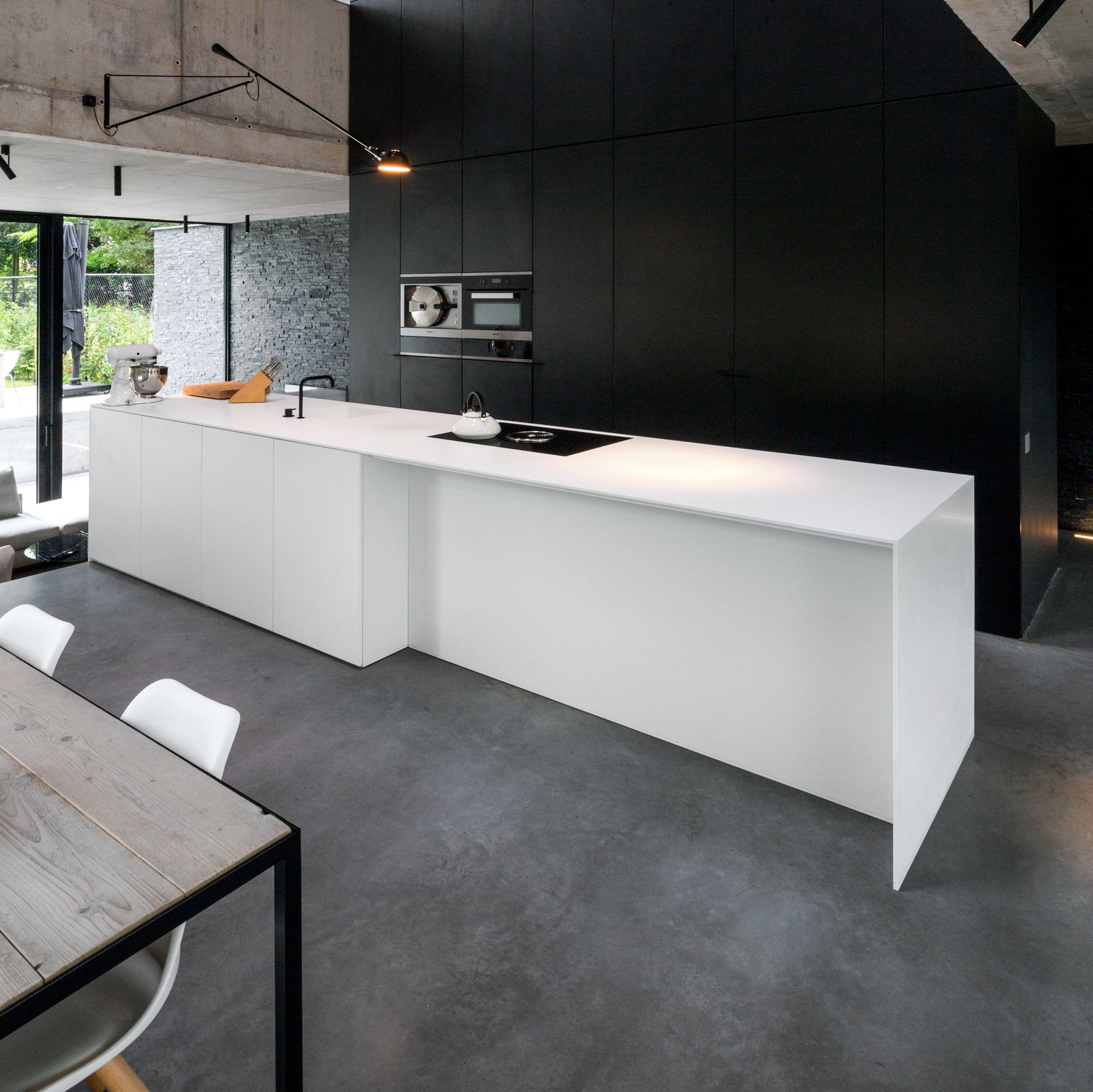 Cocina contemporánea - ICOON - BORA Vertriebs GmbH & Co KG - de cemento