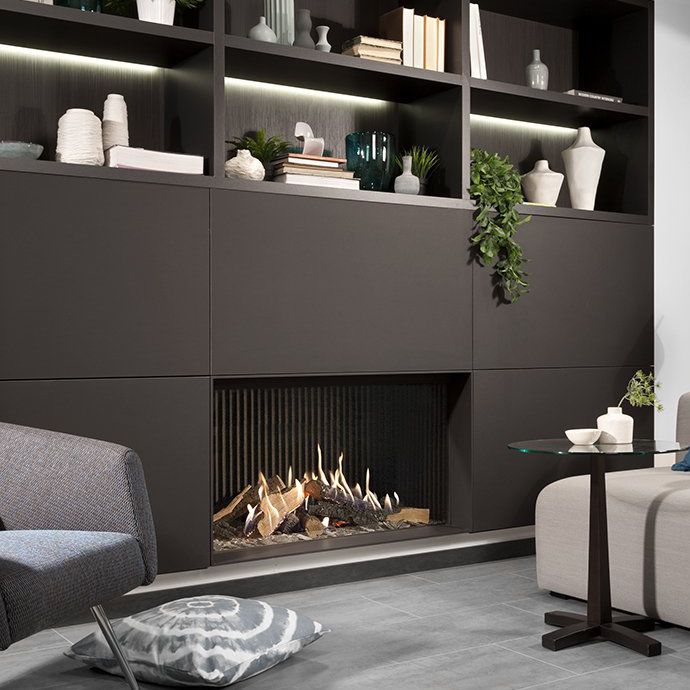 Chimenea de gas natural - GP105/59F - Kalfire Fireplaces - eléctrica