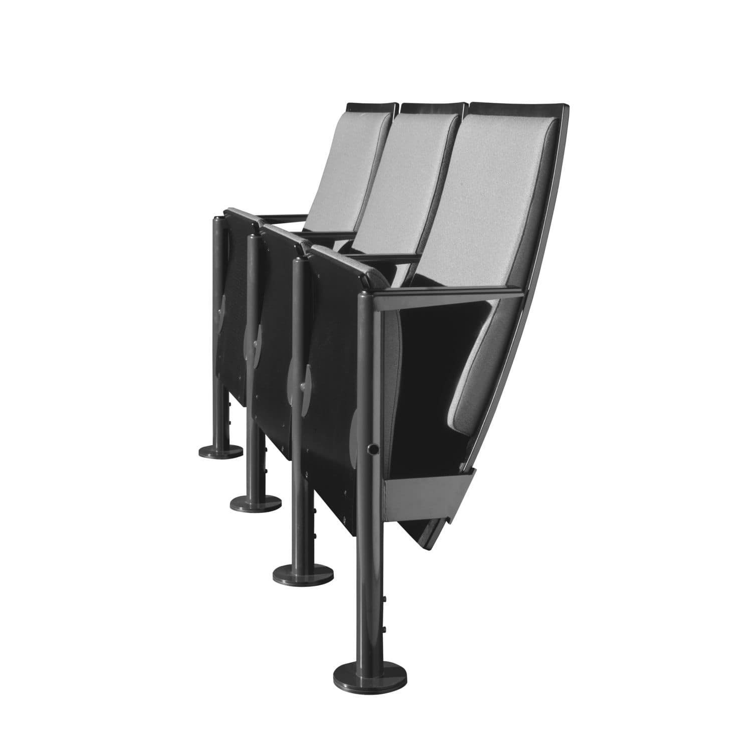 Silla de auditorio plegable - OPUS - mobel - con reposabrazos / de