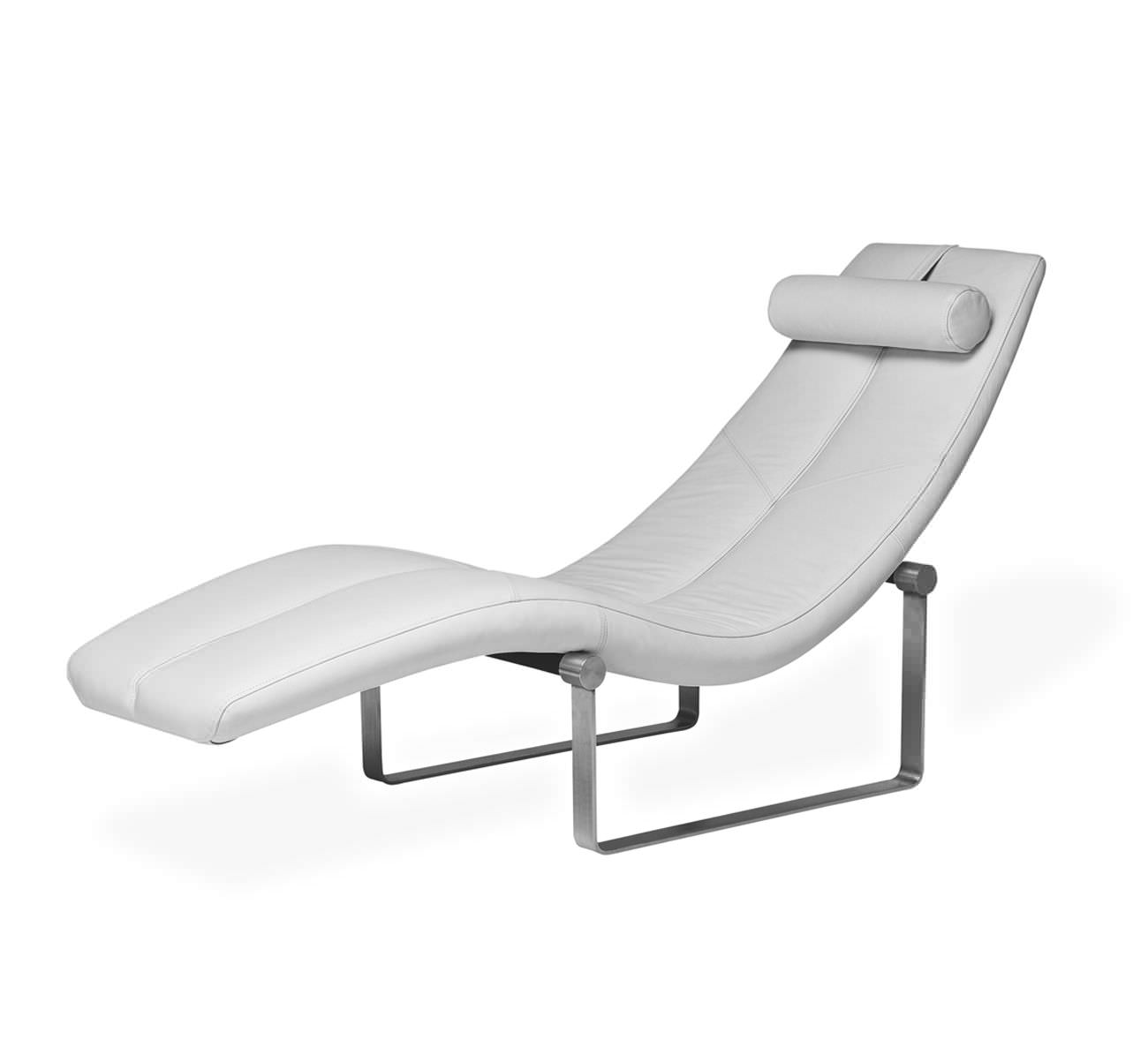 Chaise longue contemporánea VIPER Ire Möbel AB de metal / blanca