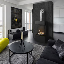 Chimenea de gas / contemporánea / hogar...