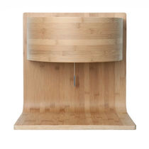 Aplique contemporáneo / de madera / fluorescente