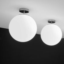 Plafón contemporáneo / redondo / de vidrio...