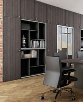 Tabique armario para oficina / de madera