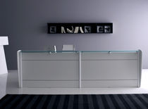 Mostrador de recepción laminado / de vidrio