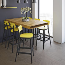 Silla de bar contemporánea / de tejido /...