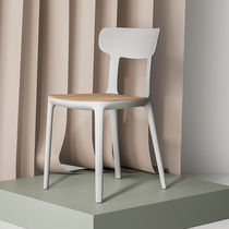 Silla de comedor contemporánea / de roble...
