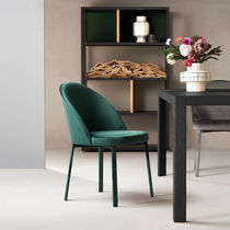 Sillón contemporáneo / de tejido / de madera...