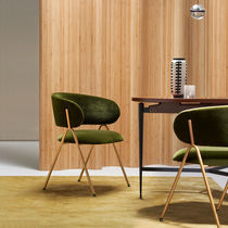 Sillón contemporáneo / de tejido / con reposapiés...