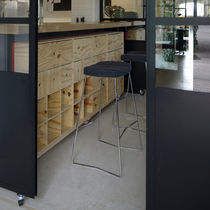 Taburete de bar contemporáneo / de tejido...