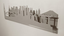Perchero mural / contemporáneo / de metal