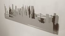 Perchero mural / contemporáneo / de metal