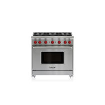 Cocina con horno de gas / de acero inoxidable