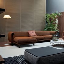 Sofá modular / contemporáneo / marrón /...