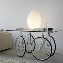 Mesa de diseño original / de acero inoxidable...