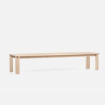 Mesa contemporánea / de madera maciza /...