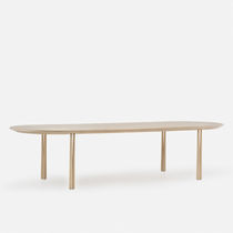 Mesa de comedor contemporánea / de roble...